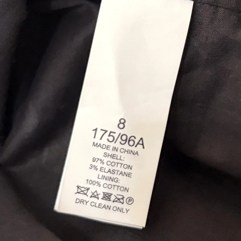 KATE SPADE New York Apple Toss Taxi Dress Puff Sleeve Lined Black White Size 8